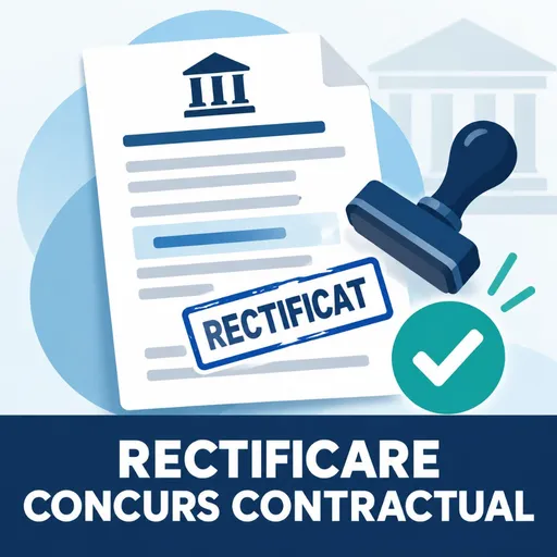 Rectificare concurs contractual
