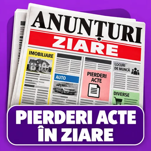 Pierderi acte în ziare